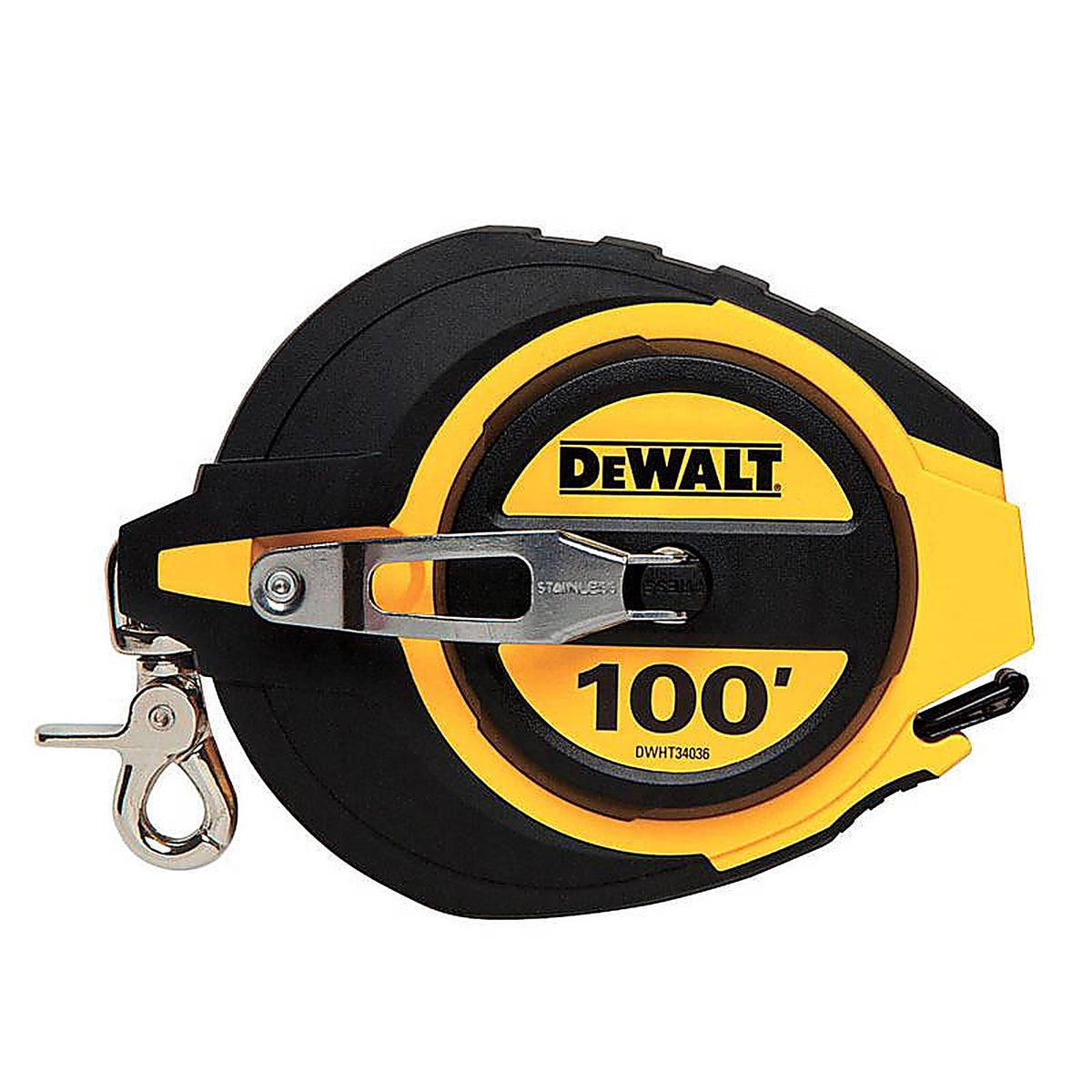 DeWalt - DWHT34036 - 100 Ft. L X 0.38 In. W Closed Case Long Tape Measure 1 Pack