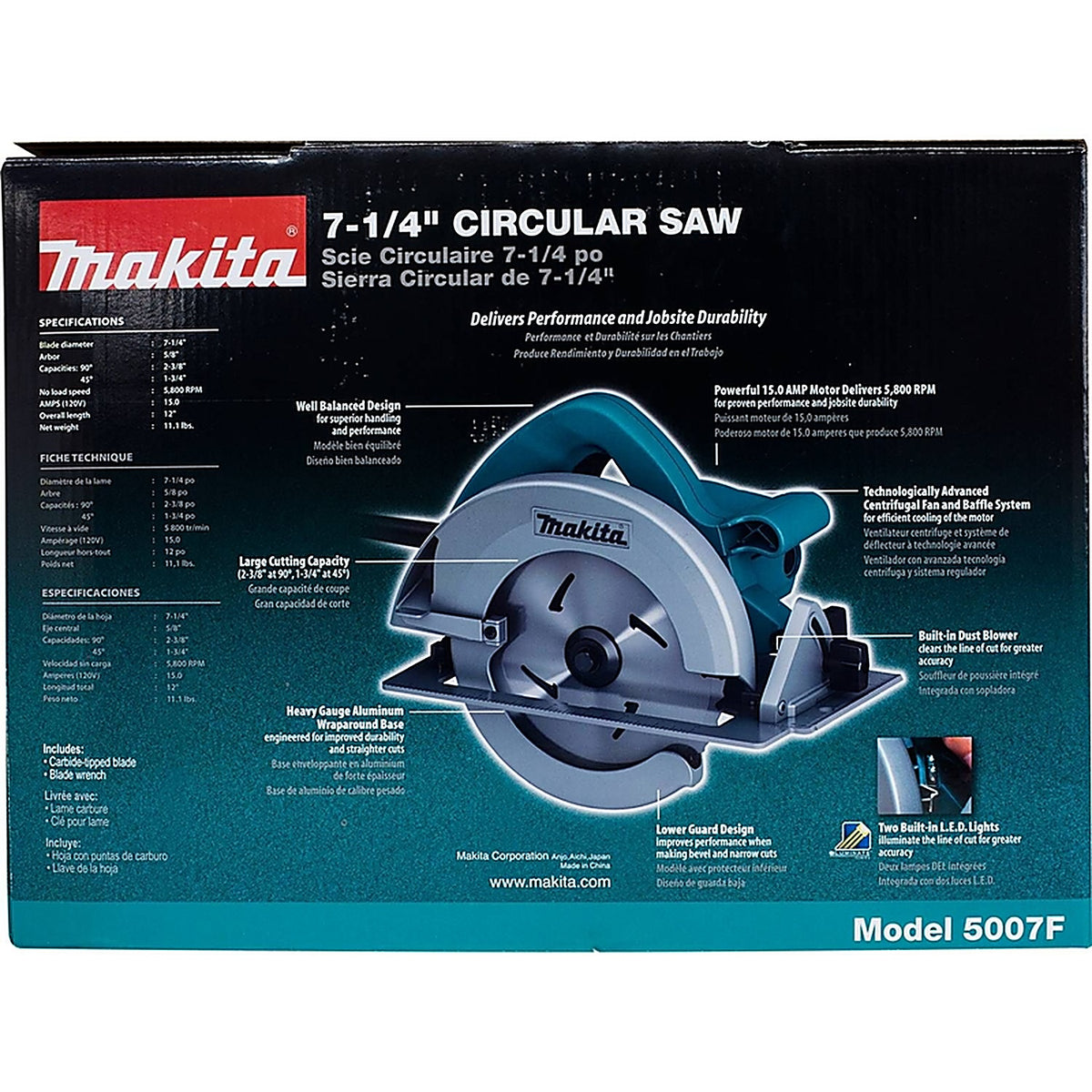 Makita - 5007F - 15 Amps 7-1/4 In. Corded Circular Saw Tool Only