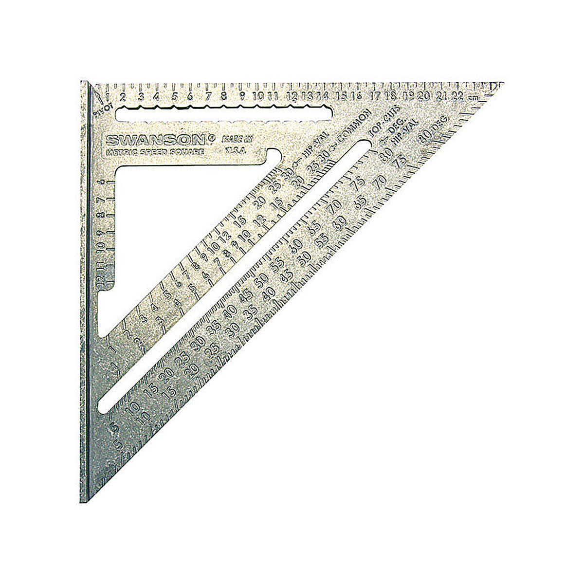 Swanson - NA202 - 10 In. L X 1 In. H Aluminum Speed Square