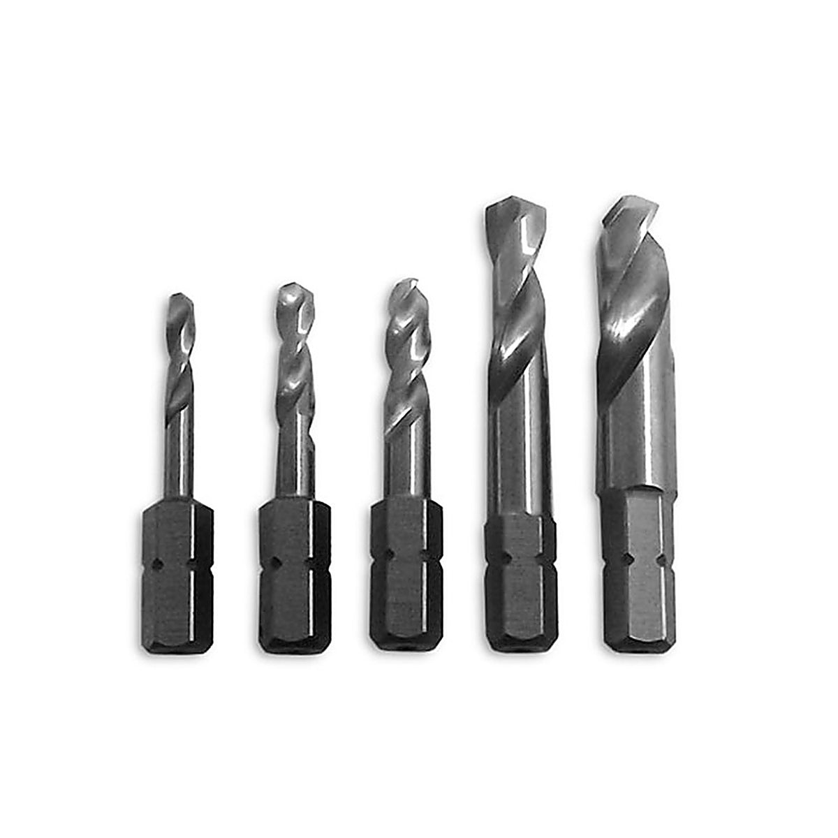 Milescraft 2320 High Speed Steel Stubby Drill Bit Set 5/Pack