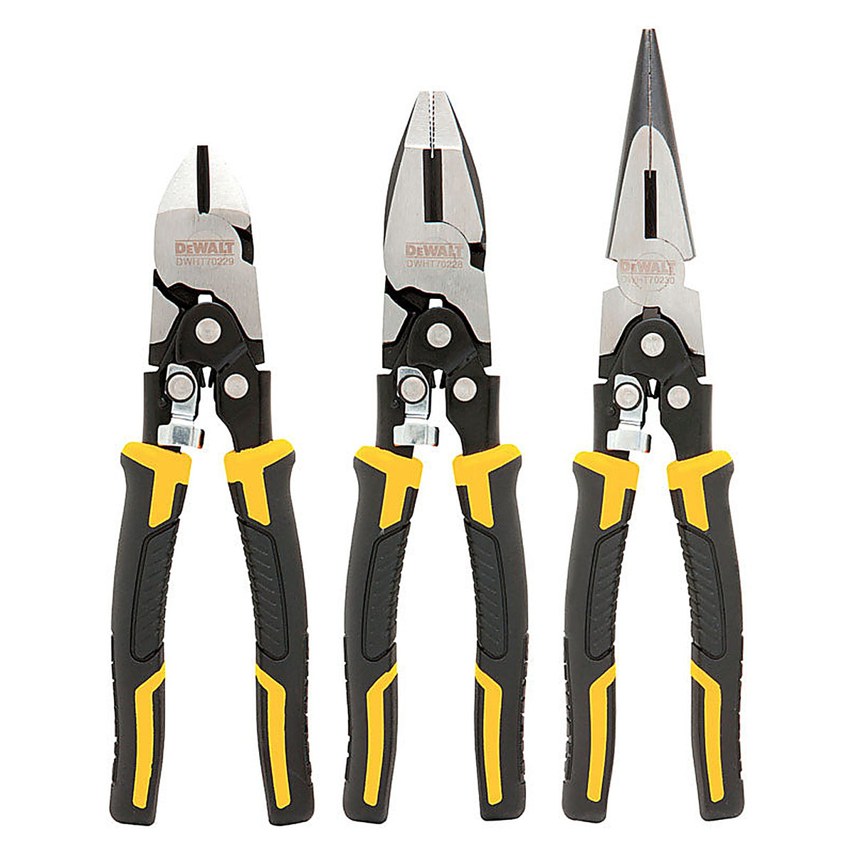 DeWalt - DWHT70485 - 3 Piece Chrome Vanadium Steel Pliers Set Assorted In. L