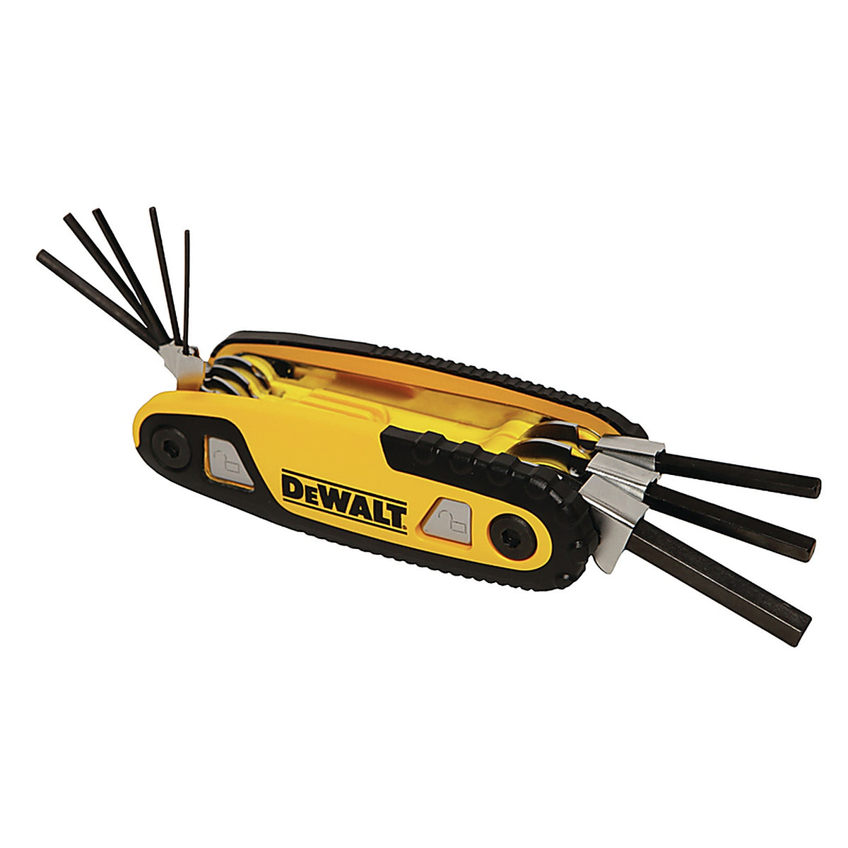 DeWalt DWHT70263M Multi-Size Metric Fold-Up Locking Hex Key Set 8 pc