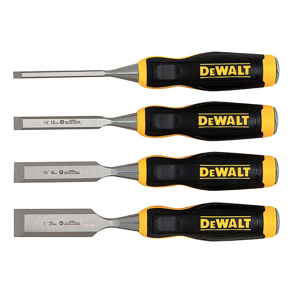 DeWalt DWHT16063 5 in. L Wood Chisel Set 4 pc