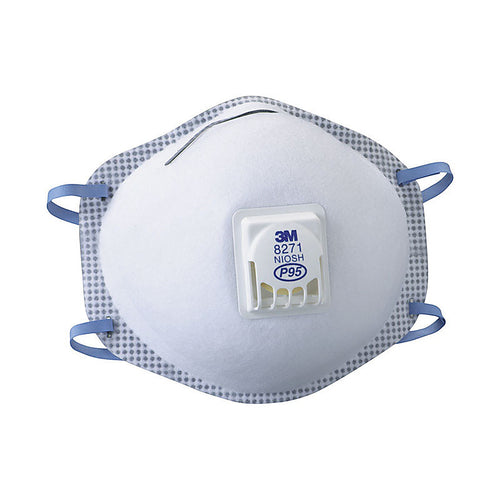 3M 8271 P95 Multi-Purpose Disposable Particulate Respirator White 10 pc