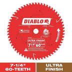 Diablo - D0760X - 7-1/4 In. D X 5/8 In. Tico Hi-Density Carbide Circular Saw Blade 60 Teeth 1 Pack
