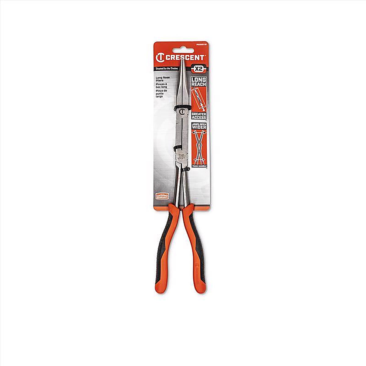 Crescent - PSX200C-06 - 13-1/2 In. Alloy Steel Straight Long Reach Pliers