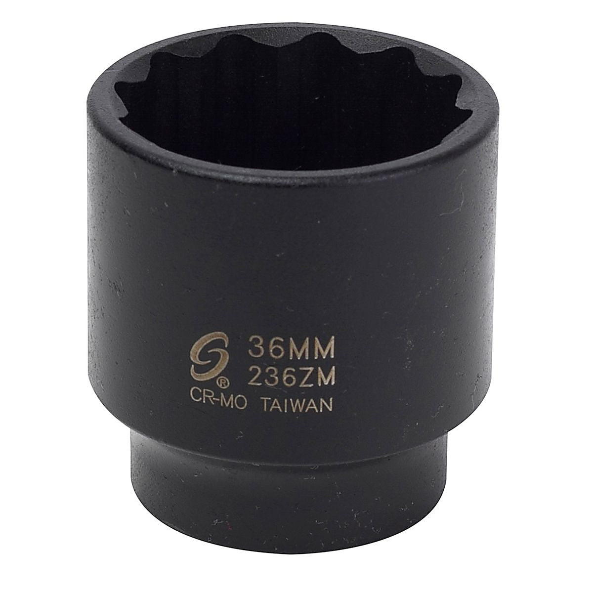 Sunex 236ZM 1/2in. Dr 12Pt Impact Socket, 36mm