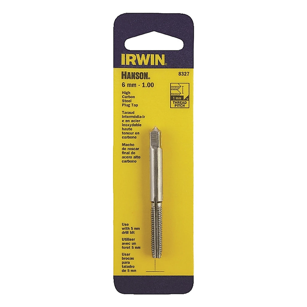 Irwin 8327 Hanson High Carbon Steel Metric Plug Tap 6mm-1.00 1/pc.