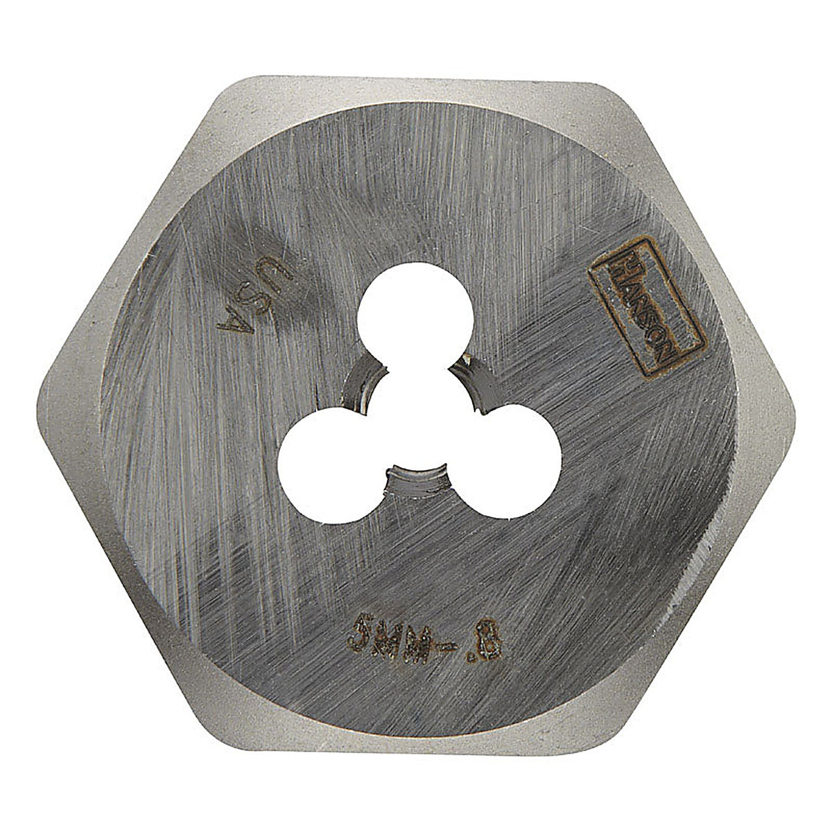 Irwin 9722ZR Hanson High Carbon Steel Metric Hexagon Die 5mm-0.80 1/pc.