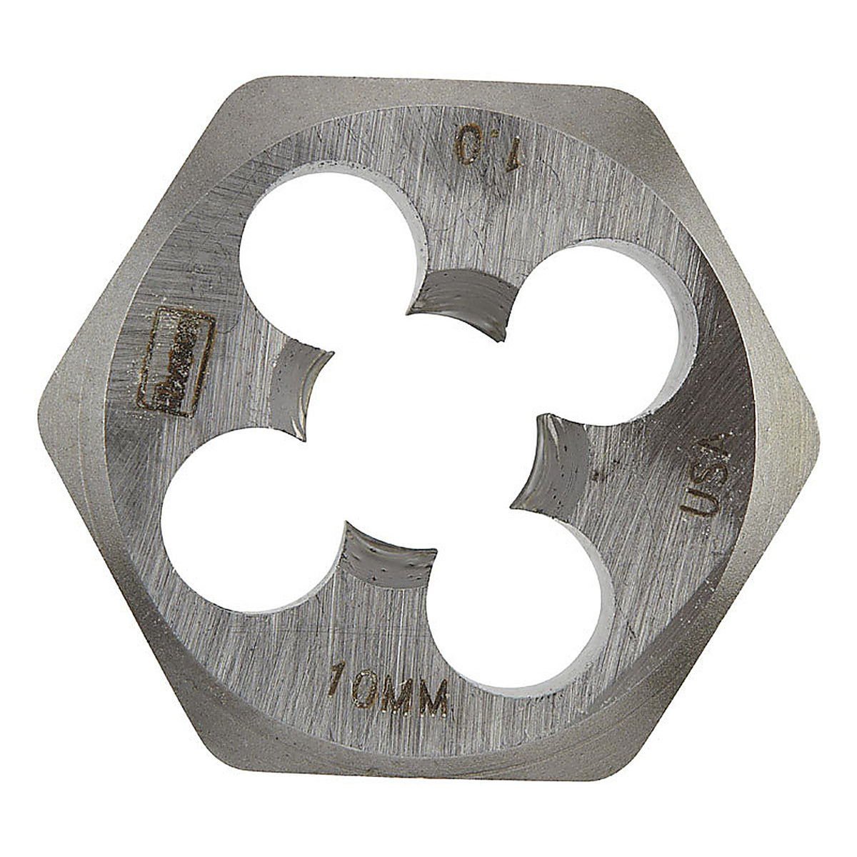 Irwin 9738 Hanson High Carbon Steel Metric Hexagon Die 10mm-1.00 1/pc.