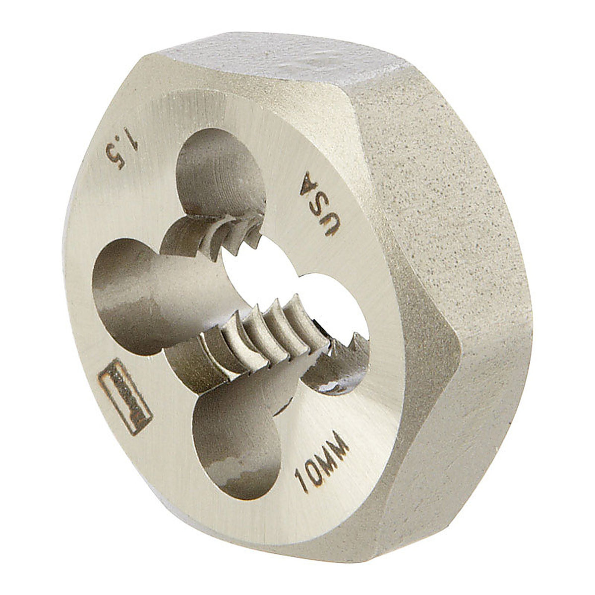 Irwin 9740 Hanson High Carbon Steel Metric Hexagon Die 10mm-1.50 1/pc.