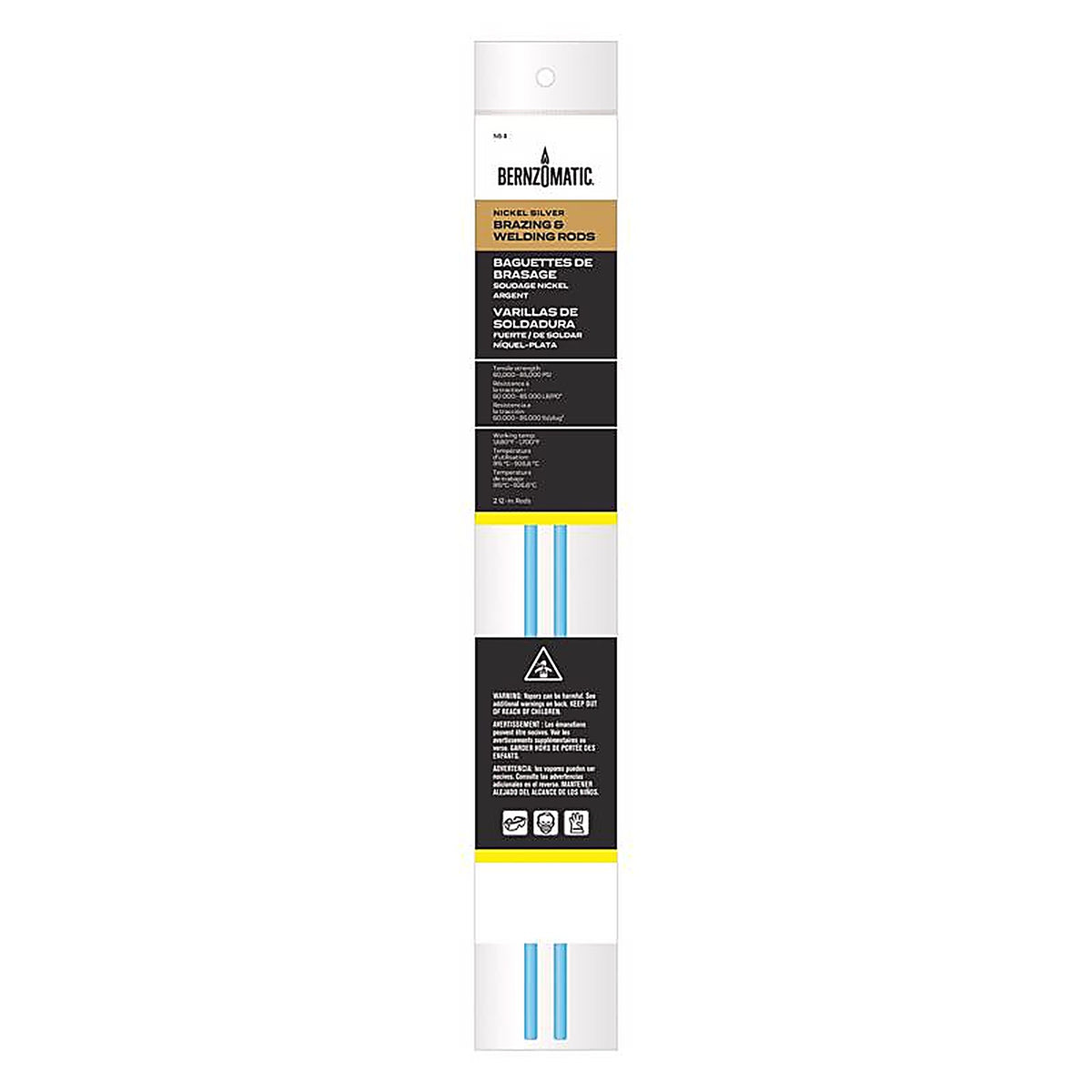 Bernzomatic 328637 1/5 in. D X 12 in. L Nickel Brazing/Welding Rods 2 pk