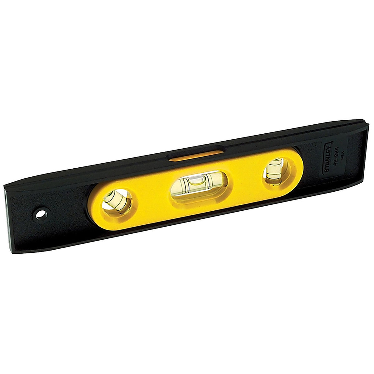 Stanley 42-264 9 in. Plastic Magnetic Torpedo Level 3 vial