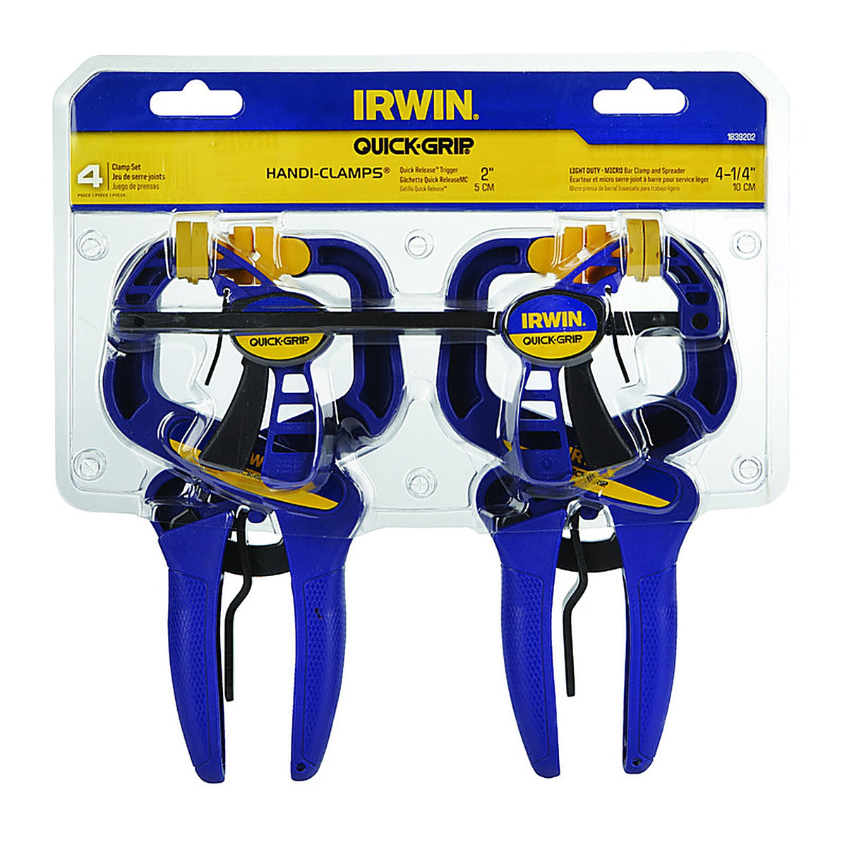 Irwin IRHT83222 Grip Clamps 4/Pack
