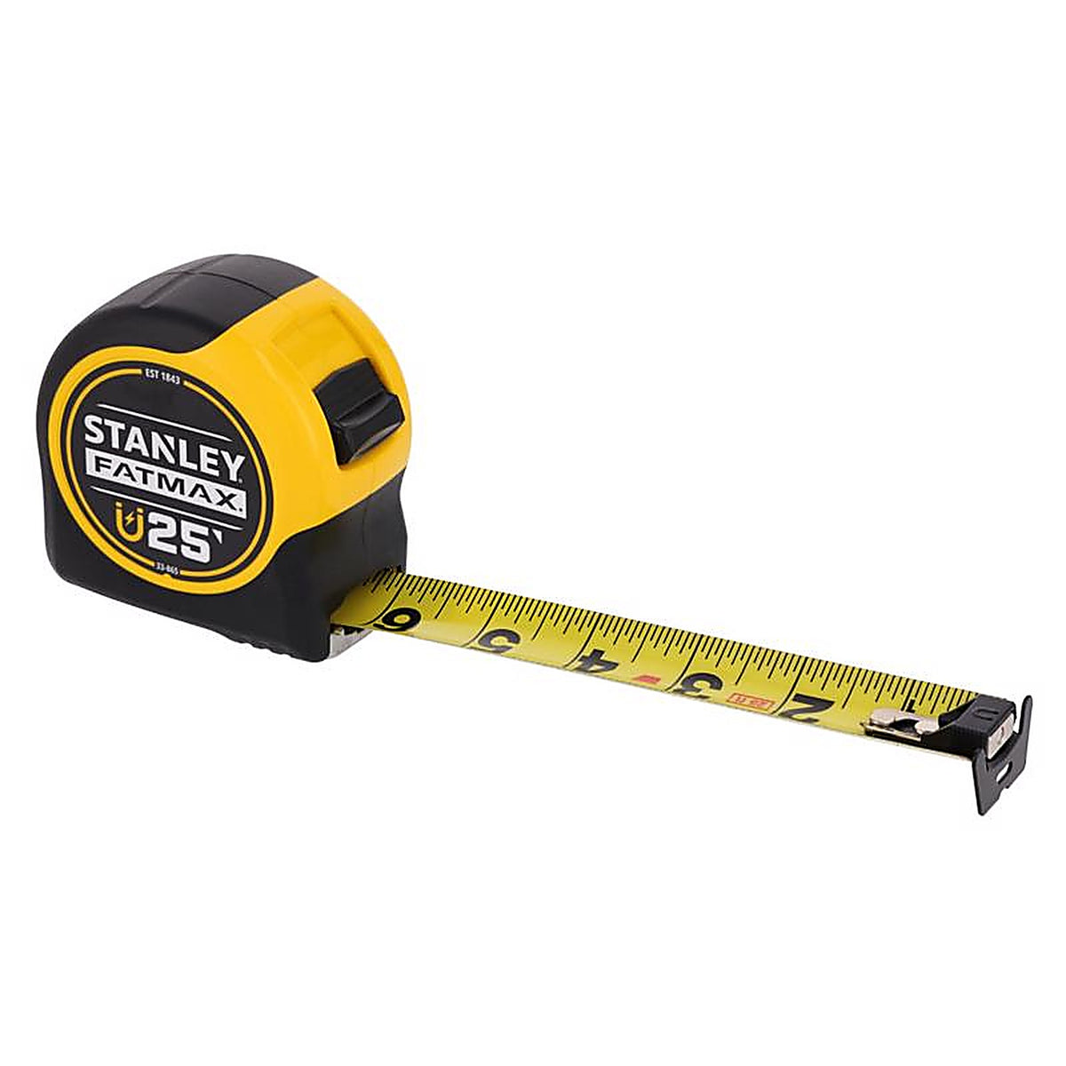 Stanley - FMHT33865L - Fatmax 25 Ft. L X 1.25 In. W Compact Wide Blade Magnetic Tape Measure 1 Pack
