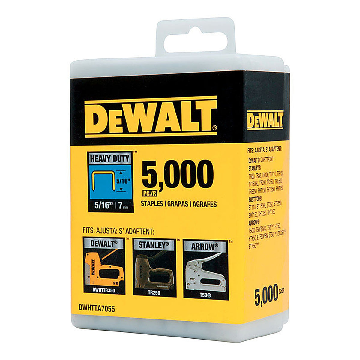 DeWalt - DWHTTA7055 - T50 5/16 In. L Narrow Crown Heavy Duty Staples 5000 Pack