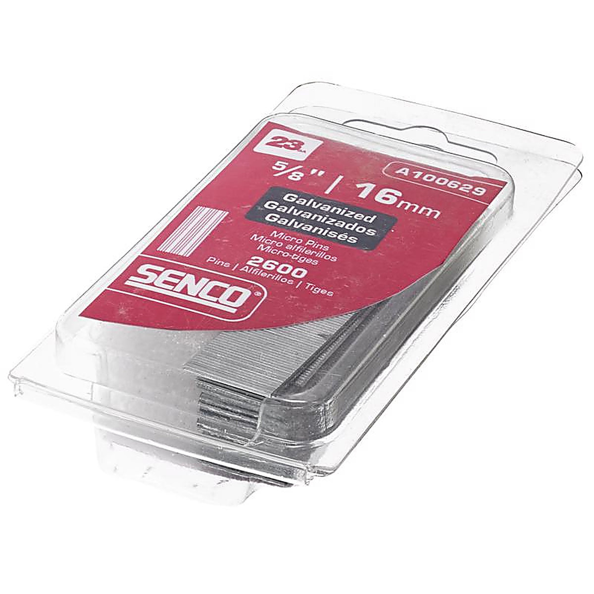 Senco A100629 5/8 in. 23 Ga. Straight Strip Micro Pins Smooth Shank 2,600/Pack