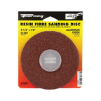 Forney 71667 4.5 in. Aluminum Oxide Adhesive Sanding Disc 24 Grit 3 pk