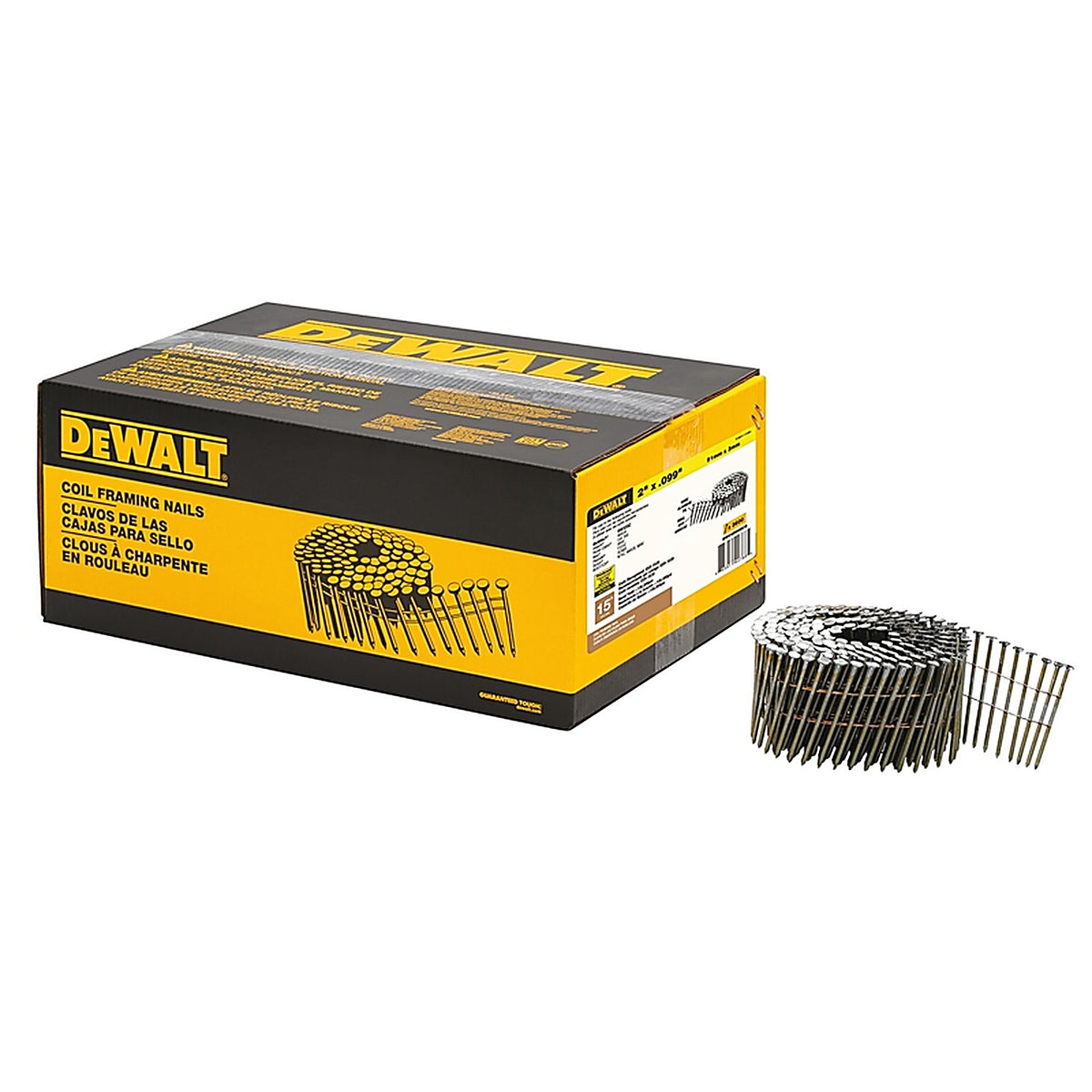 Bostitch C6R99BC 2 in. 11 Ga. Angled Coil Framing Nails 15 deg. Ring Shank 3600/Pack