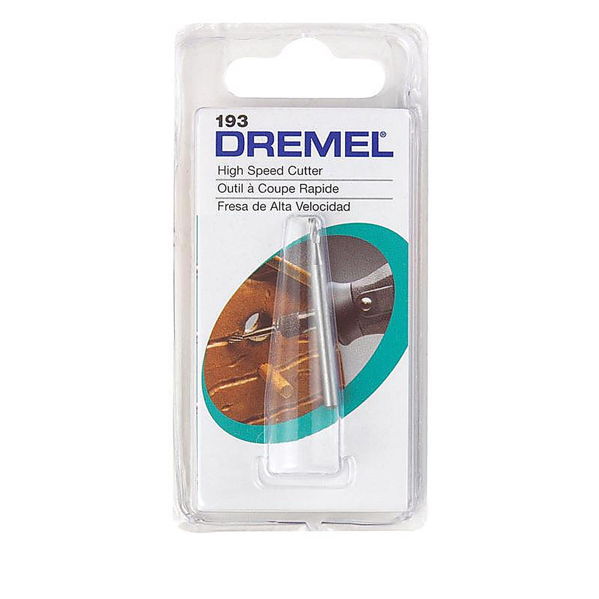 Dremel - 193 - 5/64 In. X 0.12 In. L X 0.12 In. W High Speed Steel High Speed Cutter 1 Pack