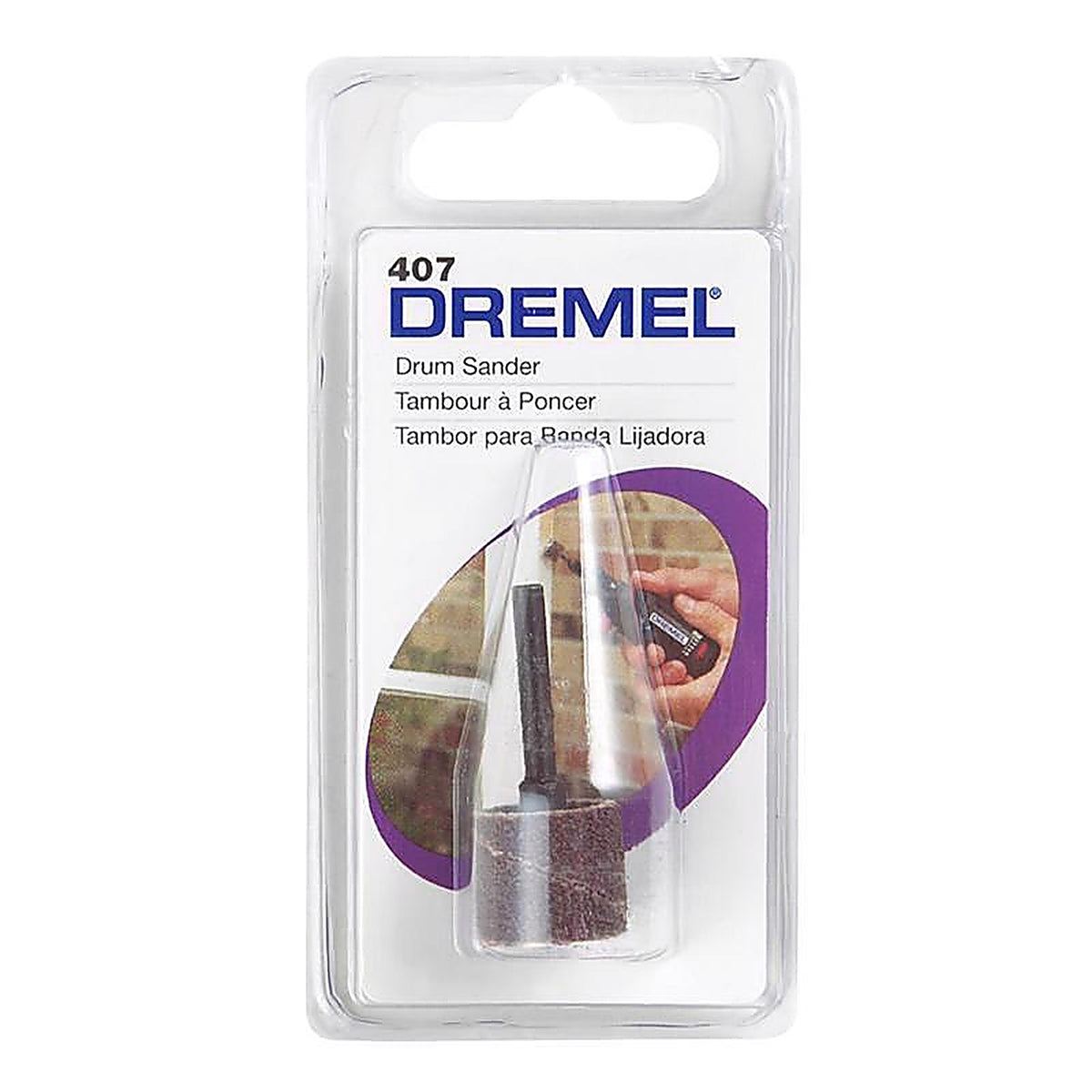 Dremel - 407 - 0.5 In. D X 1/2 In. L Aluminum Oxide Drum Sander Bands 60 Grit Coarse 1 Piece