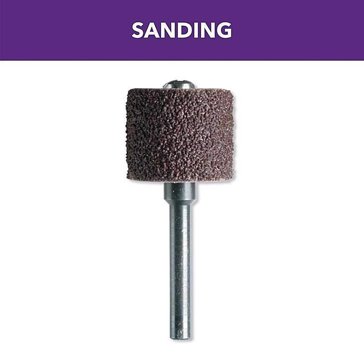 Dremel - 407 - 0.5 In. D X 1/2 In. L Aluminum Oxide Drum Sander Bands 60 Grit Coarse 1 Piece