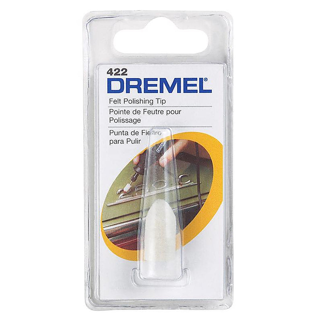Dremel - 422 - 3/8 In. X 1 In. L Felt Felt Polishing Tip 1 Pack