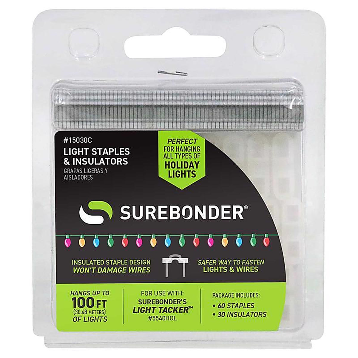 Surebonder 15030C 1/2 in. W x 1/2 in. L Wide Crown Cable Staples 60/Pack