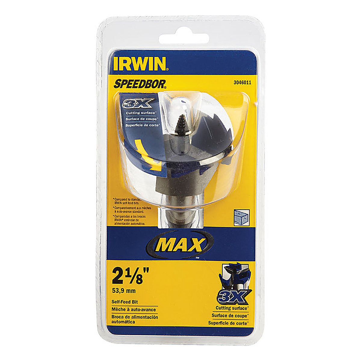 Irwin - 3046011 - Speedbor 2-1/8 In. Hardened Steel 5 In. L Hole Cutter