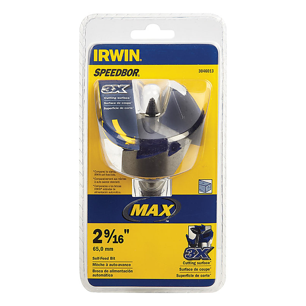 Irwin 3046013 Speedbor 2-9/16 in. Hardened Steel Hole Cutter 1/pc.