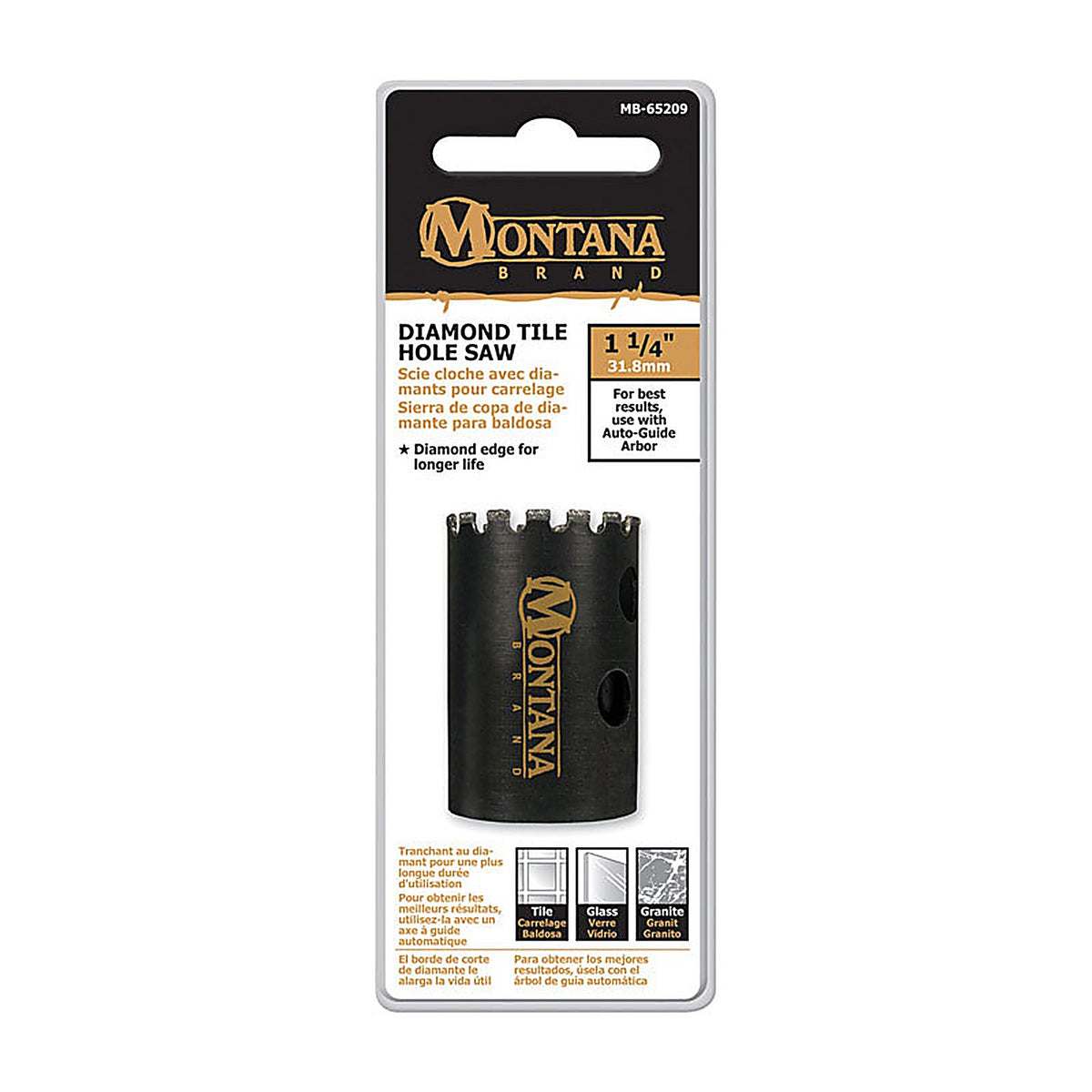Montana Brand - MB-65209 - 1-1/4 In. Carbide Tipped Hole Saw
