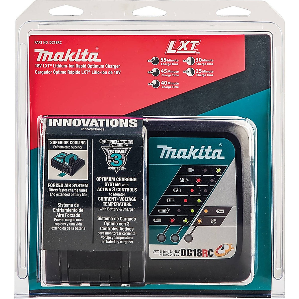 Makita - DC18RC - Lxt 18 V Lithium-Ion Battery Charger 1 Piece