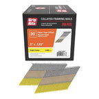 Grip-Rite GRSP10DH 3 in. 12 Ga. Angled Strip Framing Nails 30 deg. Smooth Shank 2000/Pack