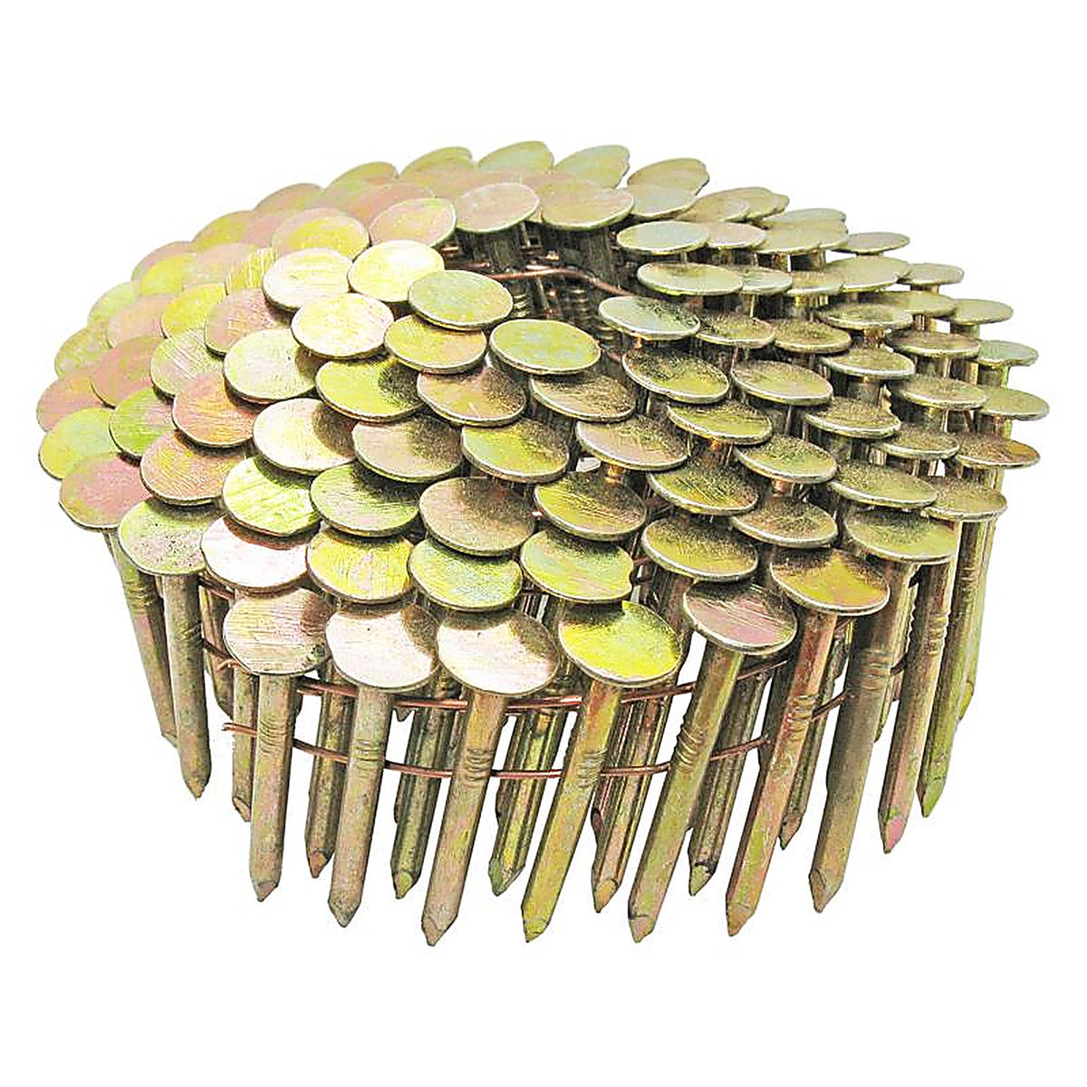 Grip-Rite GRCR4DGAL 1-1/2 in. 11 Ga. Angled Coil Roofing Nails 15 deg. Smooth Shank 7200/Pack