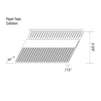 Grip-Rite GRP8RH1 2-3/8 in. 12 Ga. Angled Strip Framing Nails 30 deg. Ring Shank 1000/Pack