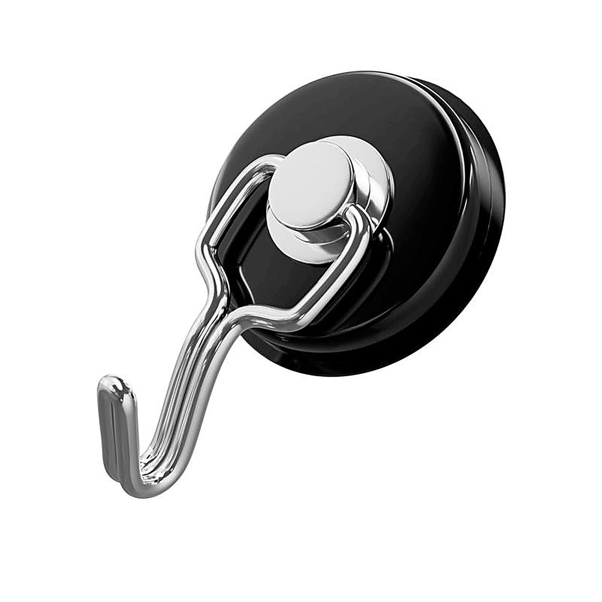Master Magnetics 7580 .29 in. Neodymium Rotating Magnetic Hook 65 lb. pull 35 MGOe Black 1/pc.