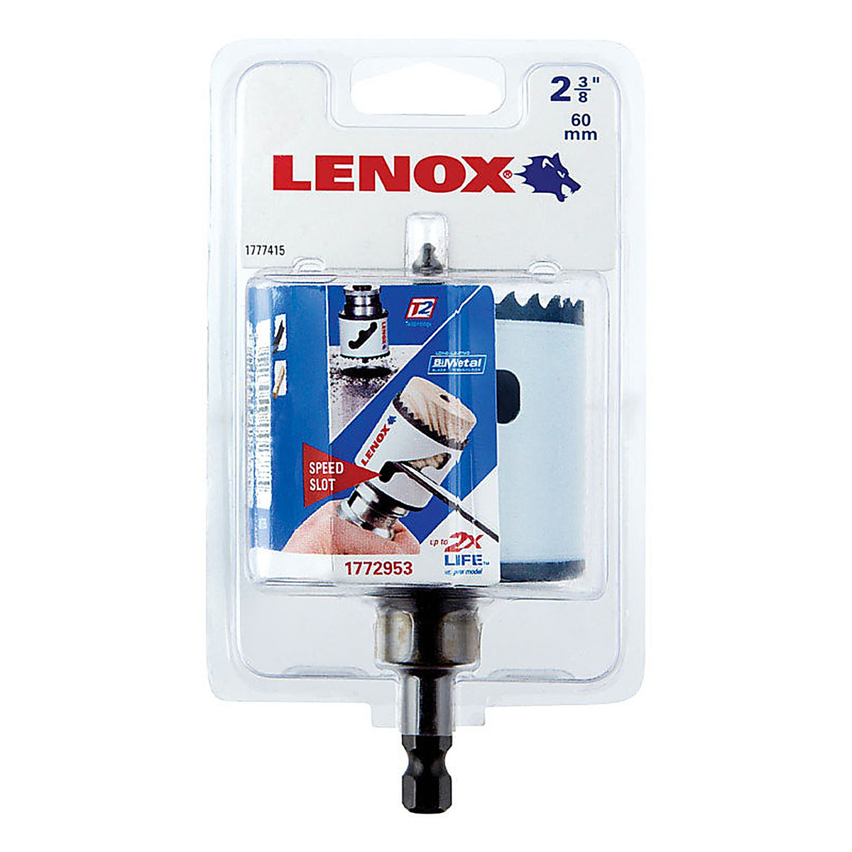 Lenox - 1772953 - Speed Slot 2-3/8 In. Bi-Metal 1.5 In. L Hole Saw