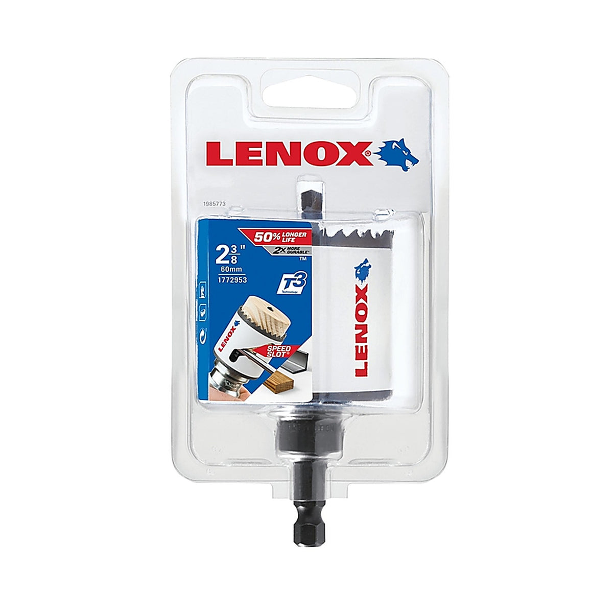 Lenox - 1772953 - Speed Slot 2-3/8 In. Bi-Metal 1.5 In. L Hole Saw