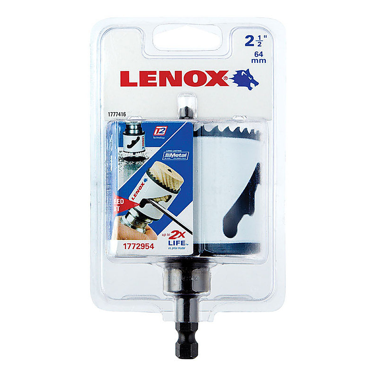 Lenox - 1772954 - Speed Slot 2-1/2 In. Bi-Metal 1.5 In. L Hole Saw