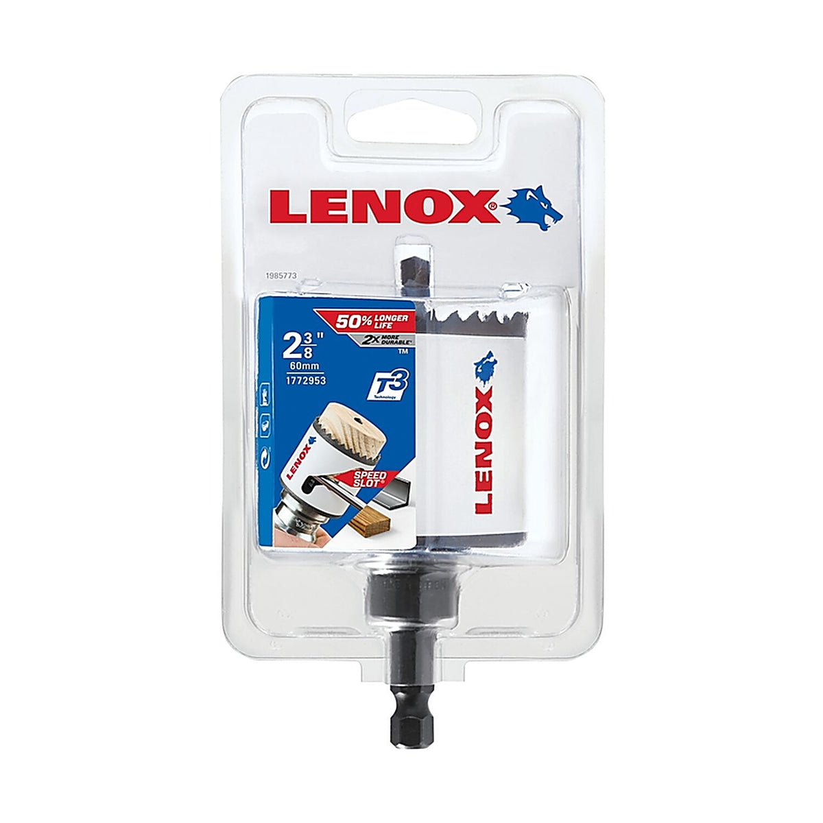 Lenox - 1772954 - Speed Slot 2-1/2 In. Bi-Metal 1.5 In. L Hole Saw