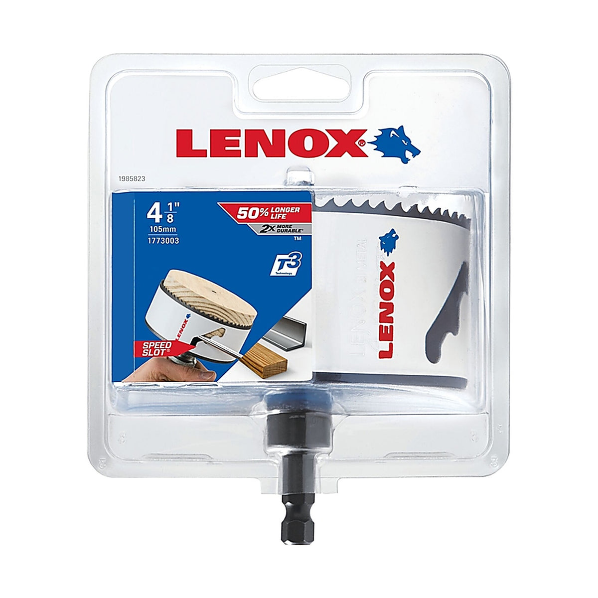 Lenox - 1773003 - Speed Slot 4-1/8 In. Bi-Metal 1.5 In. L Hole Saw