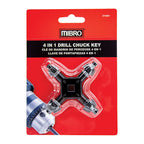 Mibro 311061 1/4 to 1/2 in. 4-In-1 Drill Chuck Key Hardened Steel 1/pc.