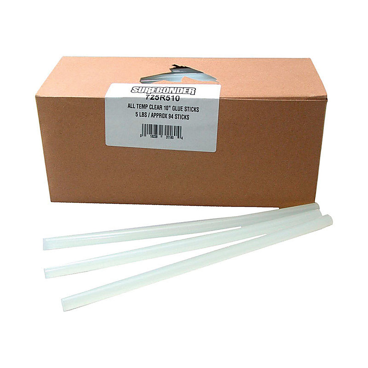 Surebonder 725R510 0.5 in. Dia. x 10 in. L All Purpose Glue Sticks Clear 1/Pack