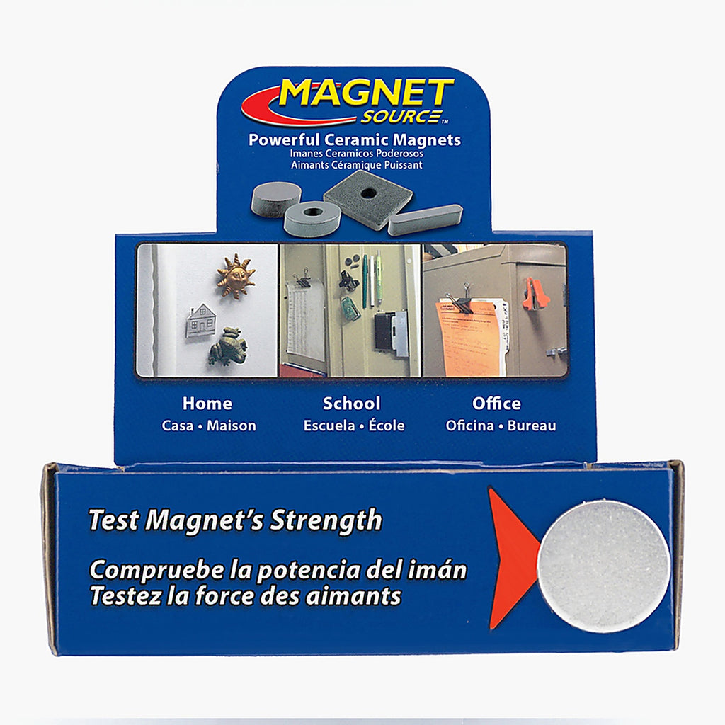 Master Magnetics MDNCD10CR75 .197 in. Ceramic Disc Magnets 0.7 lb. pull 3.4 MGOe Black 500/pc.
