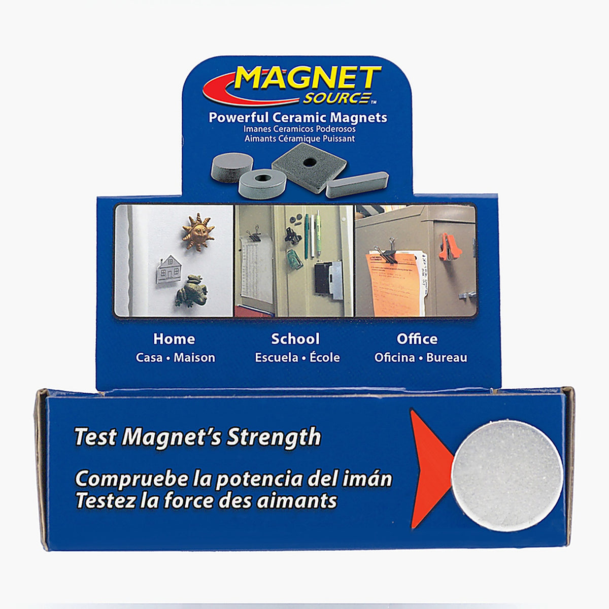 Master Magnetics MDNCD10CR75 .197 in. Ceramic Disc Magnets 0.7 lb. pull 3.4 MGOe Black 500/pc.