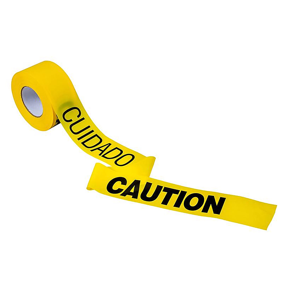 C.H. Hanson - 16002 - 1000 Ft. L X 3 In. W Plastic Caution Cuidado Bilingual Barricade Tape Yellow