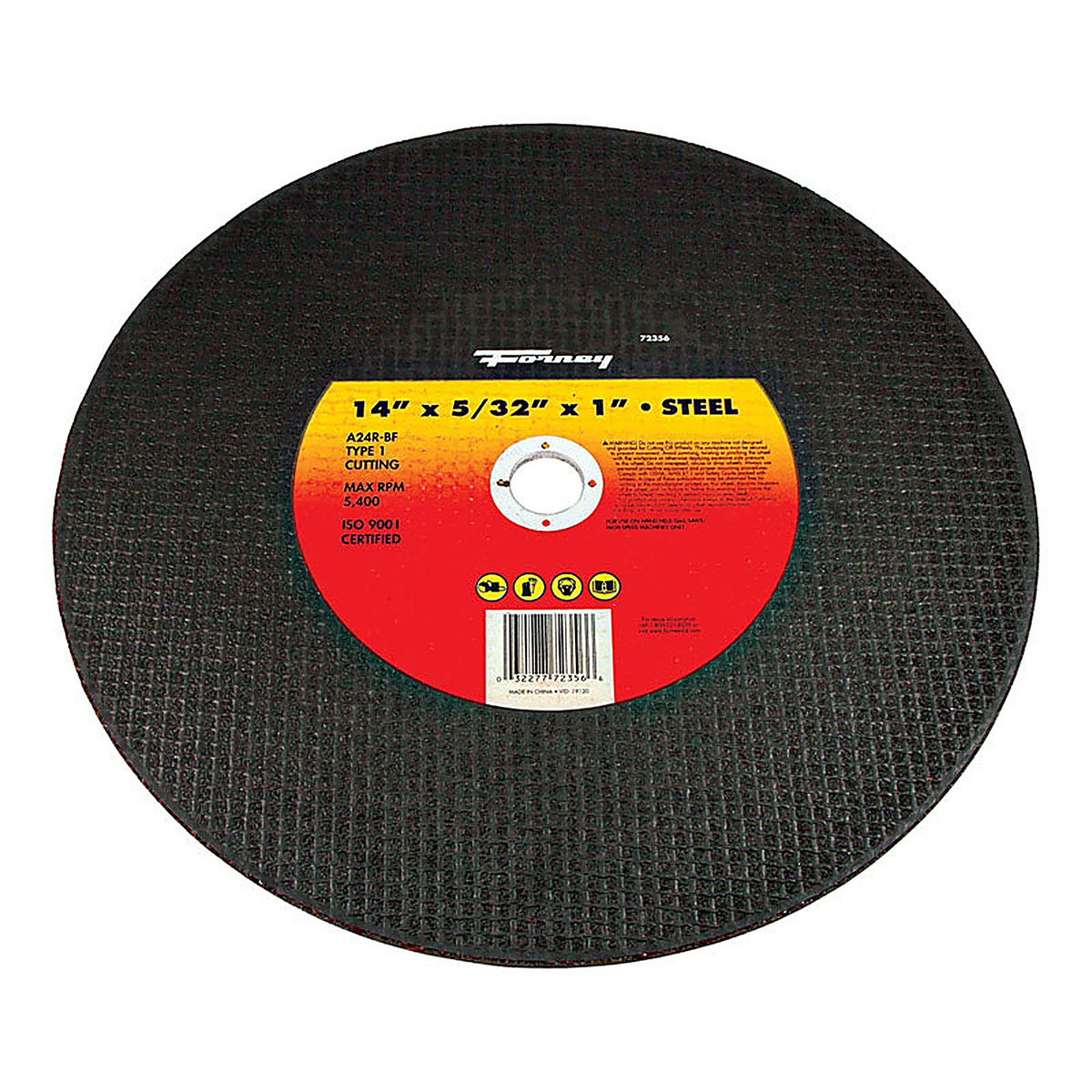 Forney 72356 14 in. D X 1 in. S Aluminum Oxide Metal Cutting Wheel 1 pc