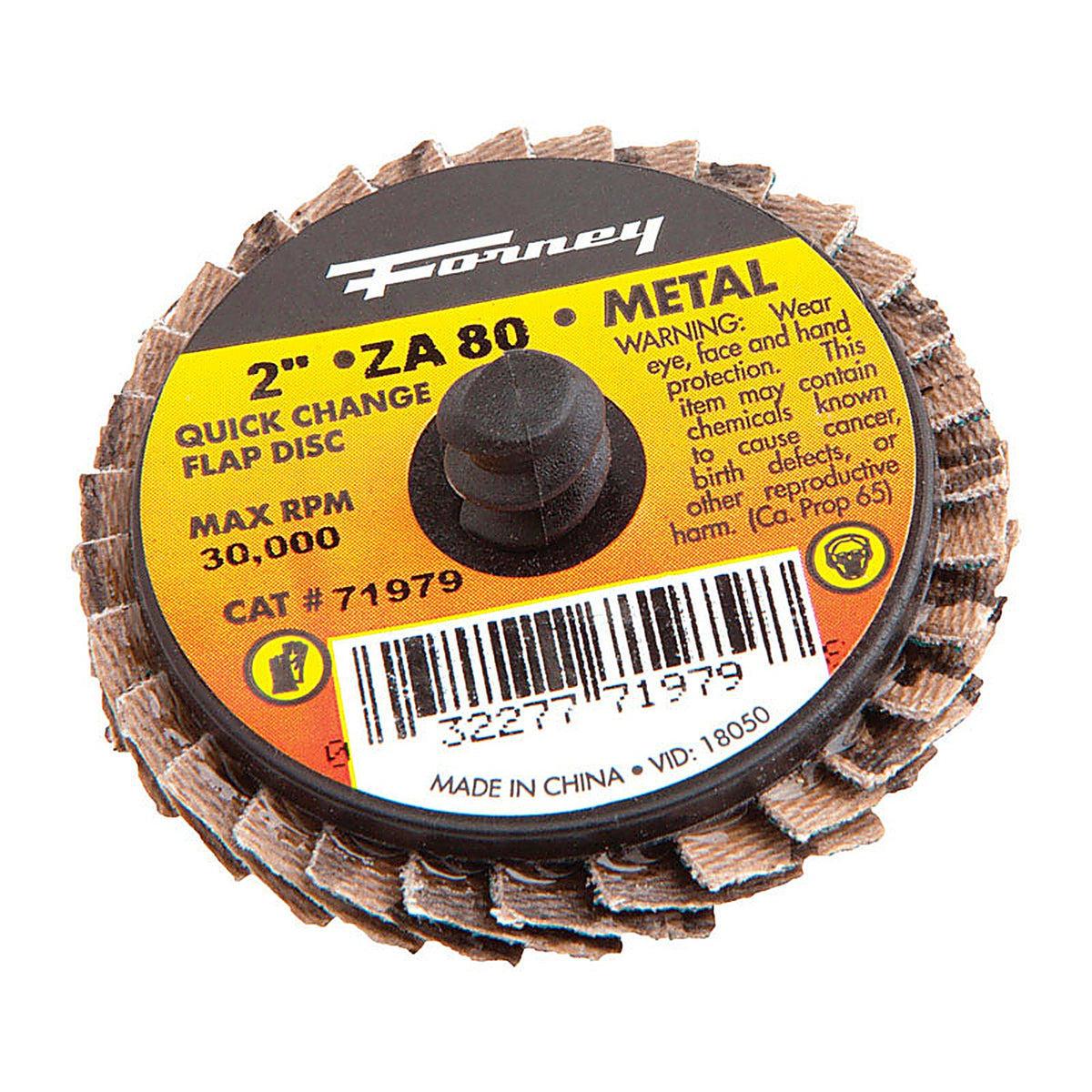 Forney 71979 2 in. D Aluminum Oxide Thread Arbor Flap Disc 80 Grit 1 pc
