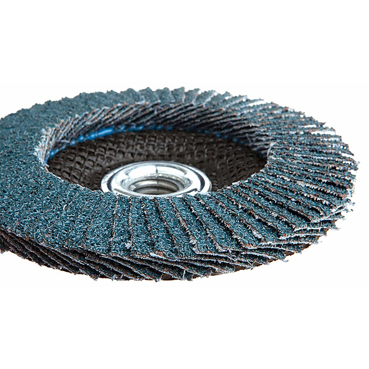 Forney - 71988 - 4-1/2 In. D X 7/8 In. Zirconia Aluminum Oxide Arbor Flap Disc 120 Grit 1 Piece