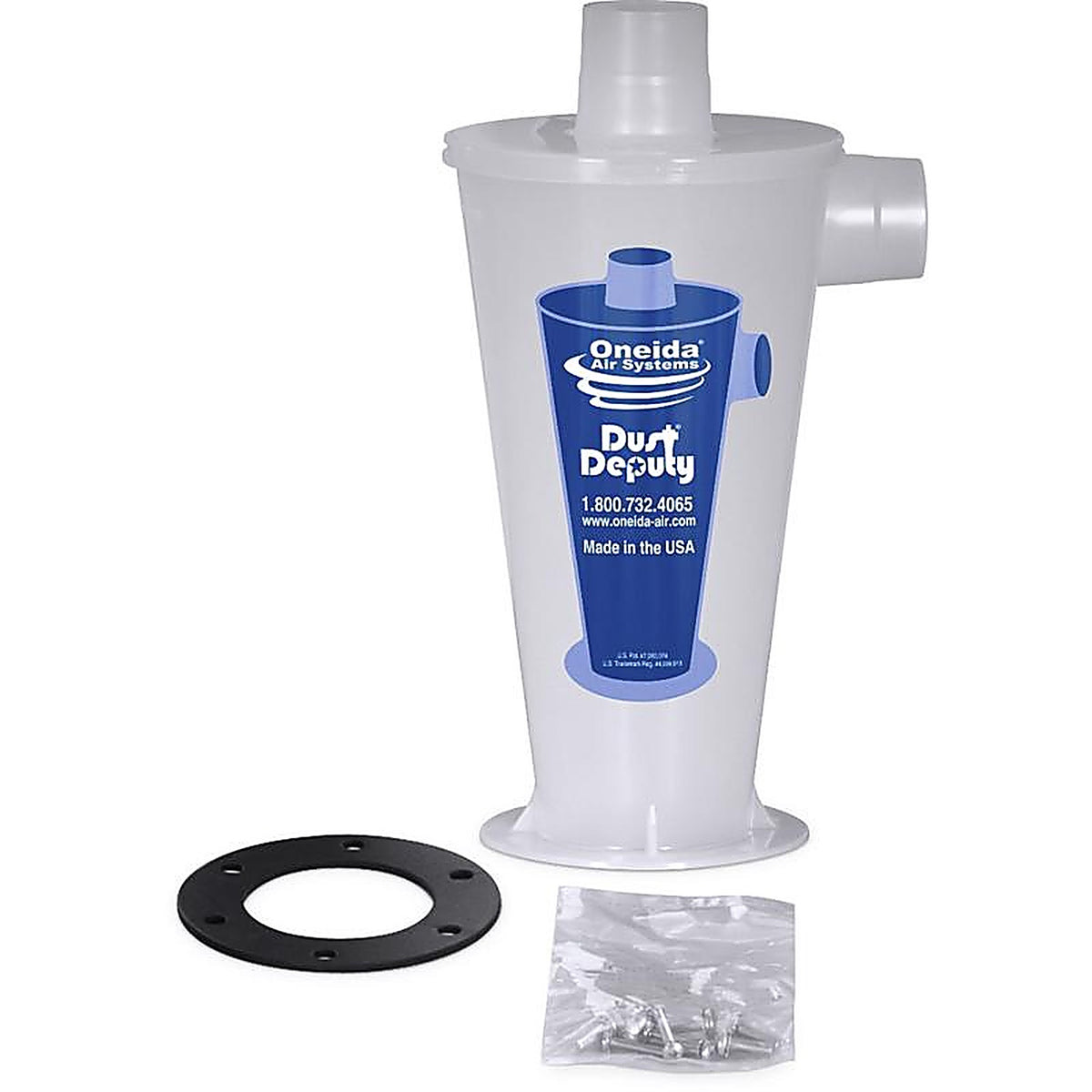 Oneida Air Systems - AXD001004 - Dust Deputy 13.5 In. L X 7 In. W X 8 In. D Diy Wet/Dry Vac Cyclone Separator Kit